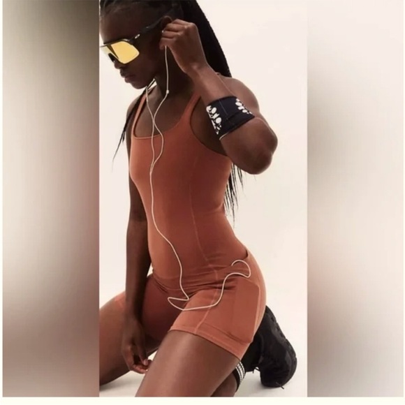 544. FREE PEOPLE Never Better Runsie In Sienna Sz XS NWOT...